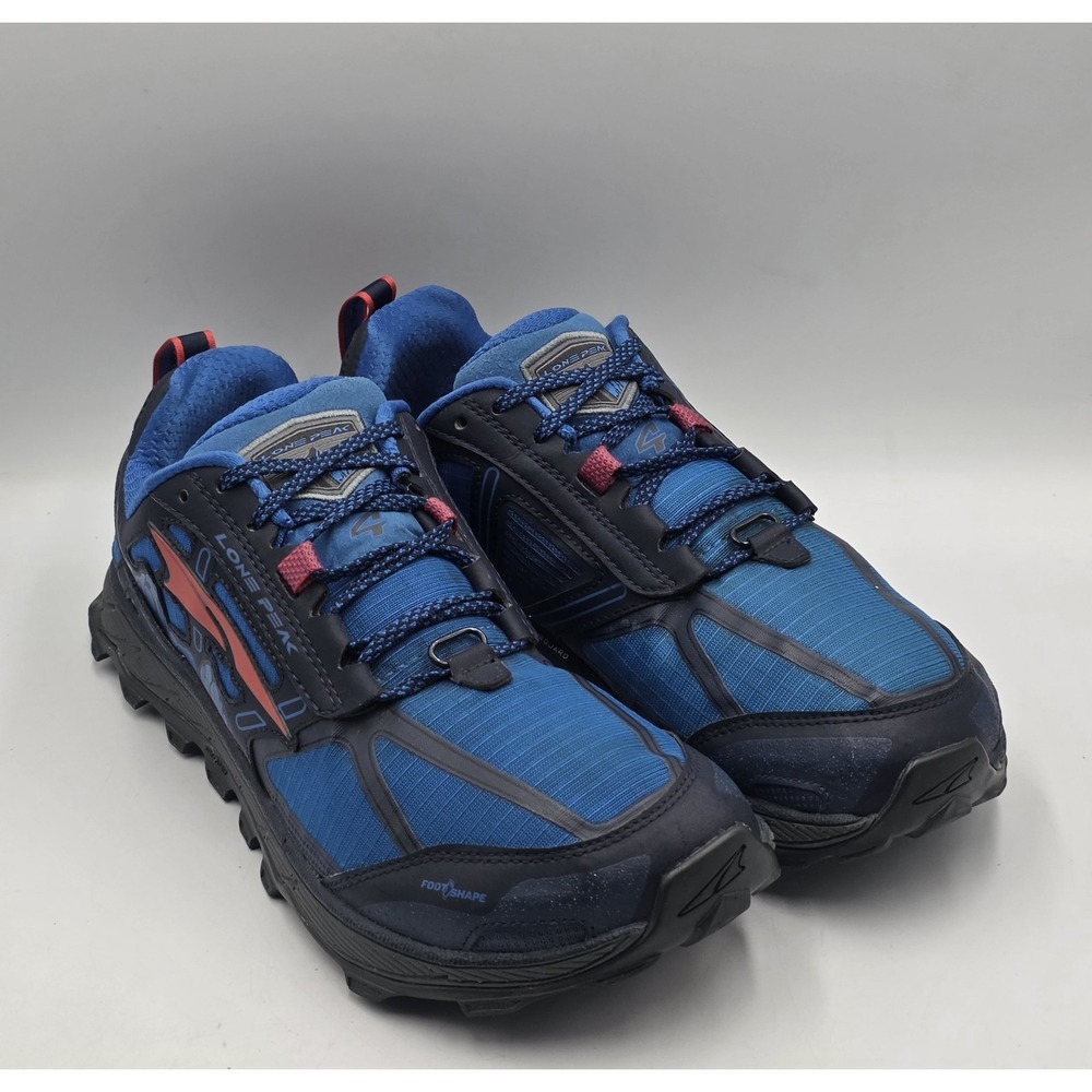 Altra Lone Peak 4 Trail Running Shoes Mens 10 Blue AFM1855F-4 Zero Drop Gaiter